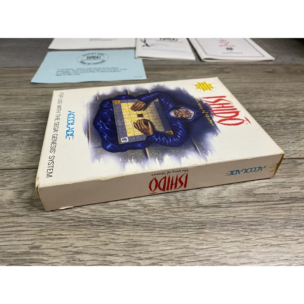 Ishido‎ The Way of Stones Sega Genesis Accolade Complete In Box CIB Puzzle Game